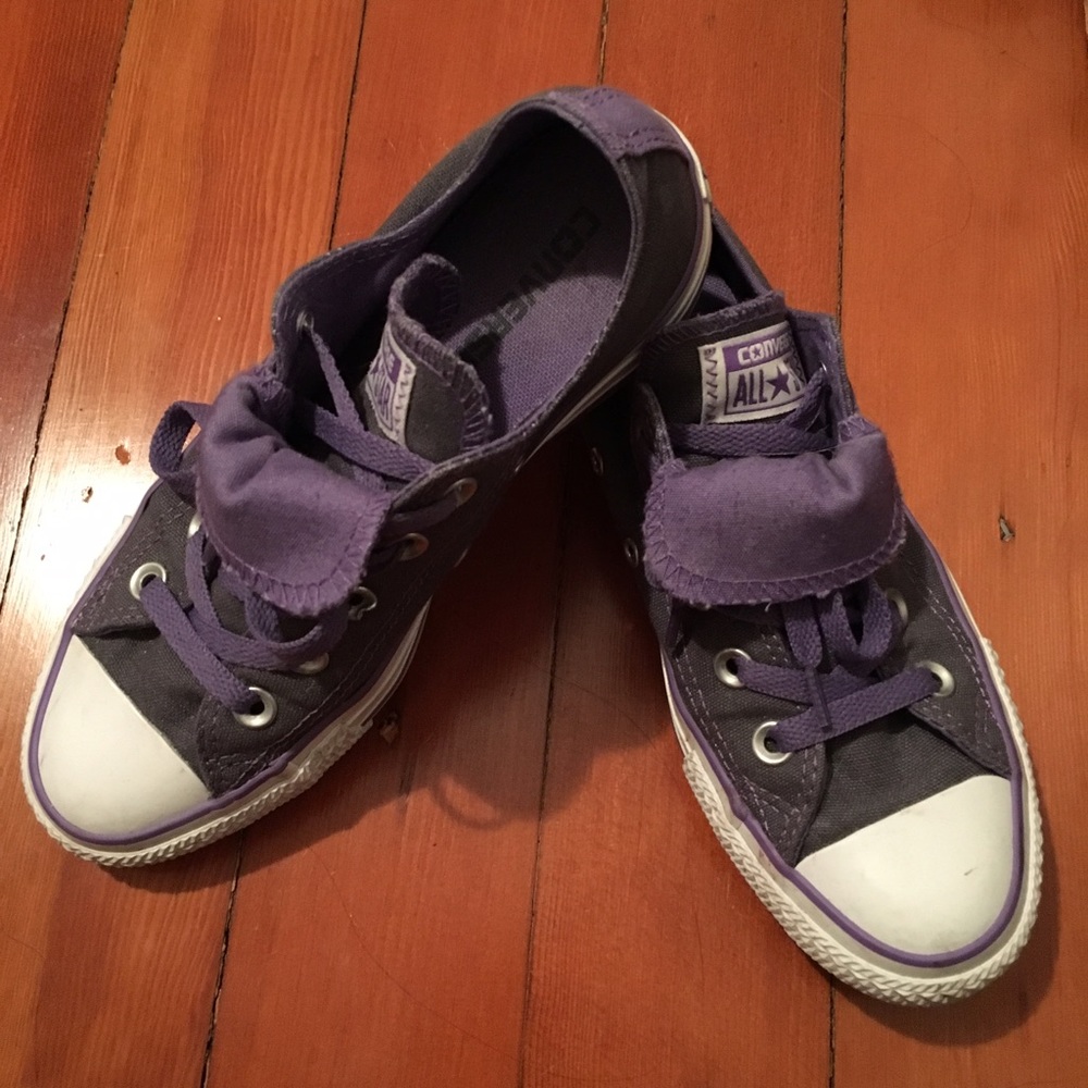 Converse double tongue shoes