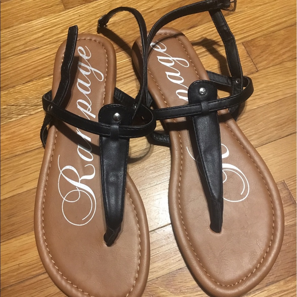 Black sandals NWOT