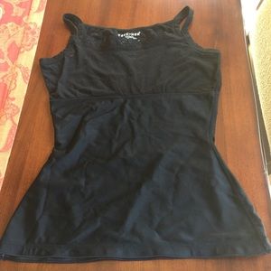 Teez-her Black Skinny camisole L gripper Hem