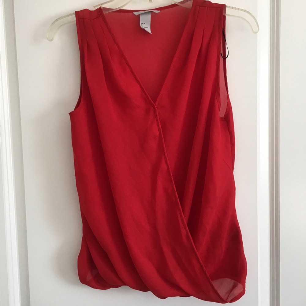 Red blouse