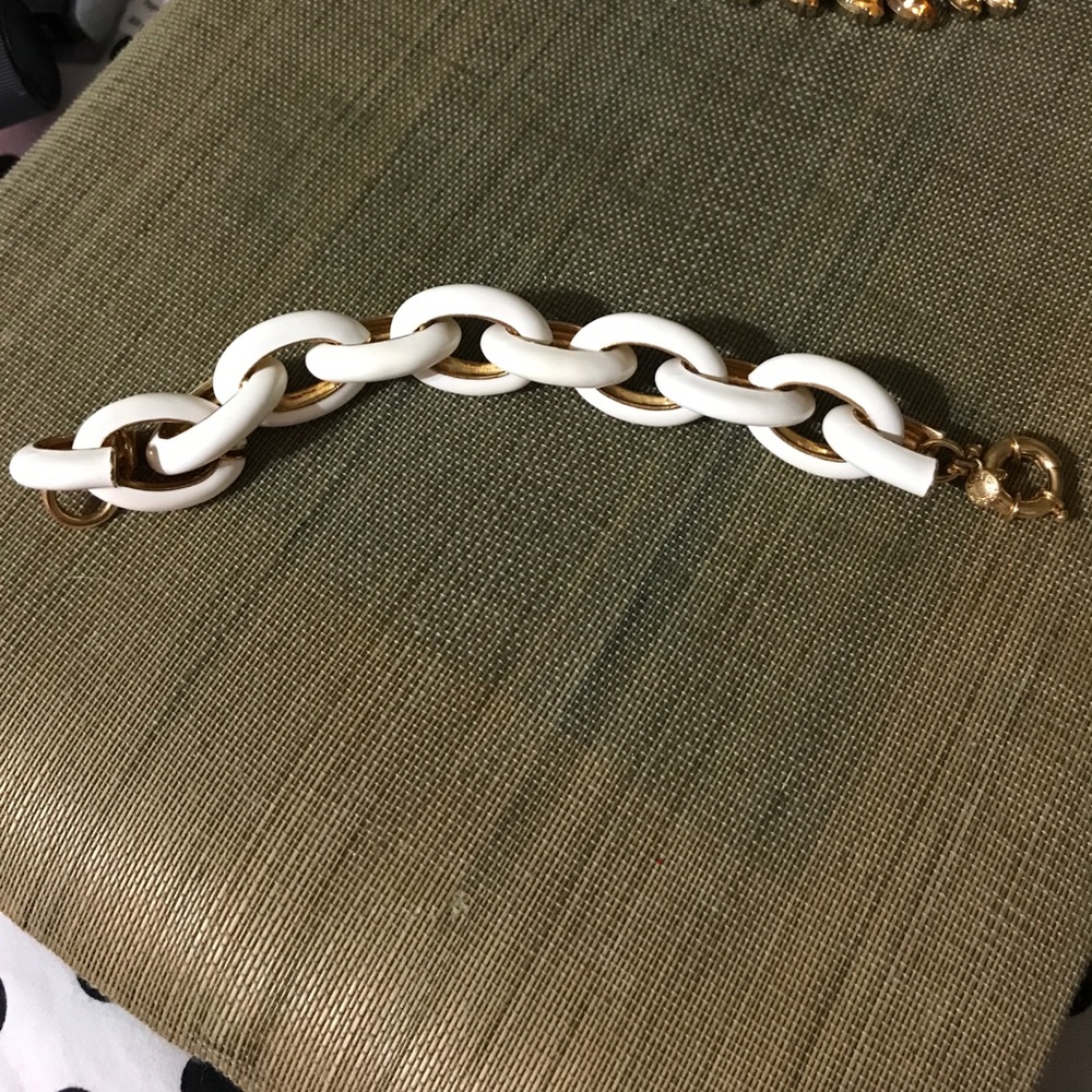 J crew pave link bracelet
