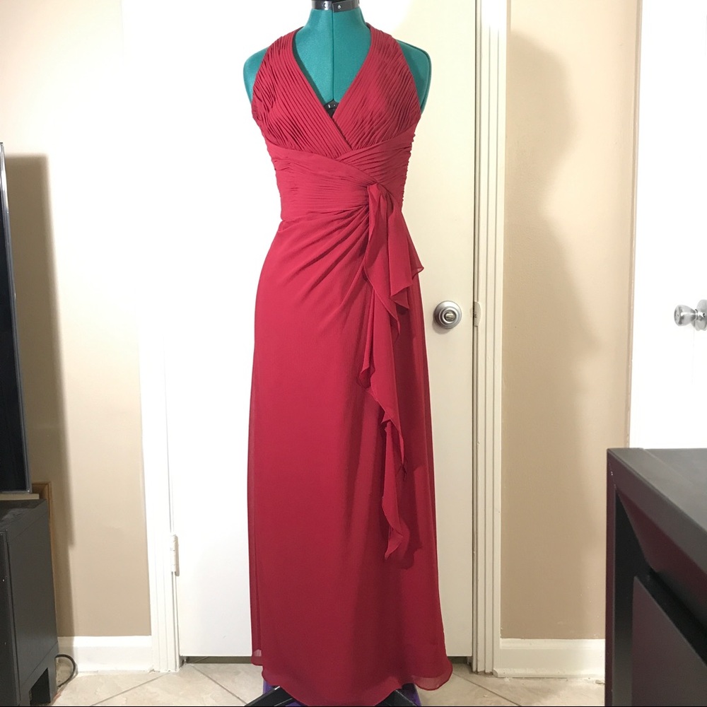 David's Bridal Red Gown