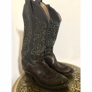 Real Leather cowboy boots