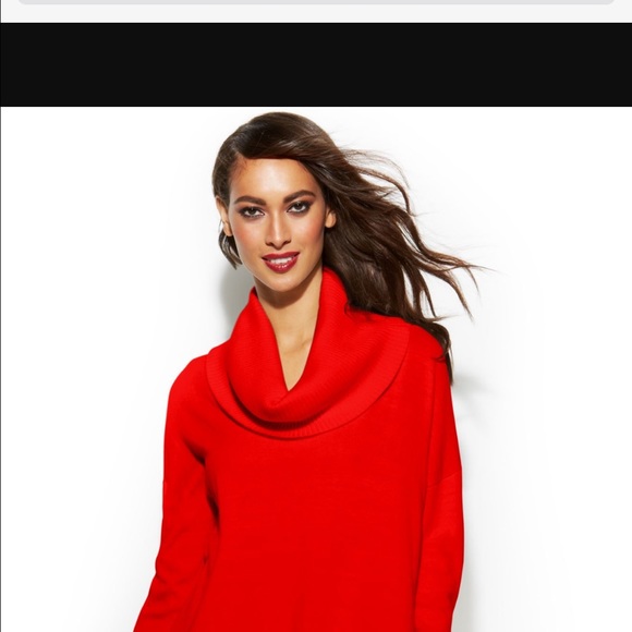Host Pick! Michael Kors red sweater /fringe. New - Picture 3 of 7