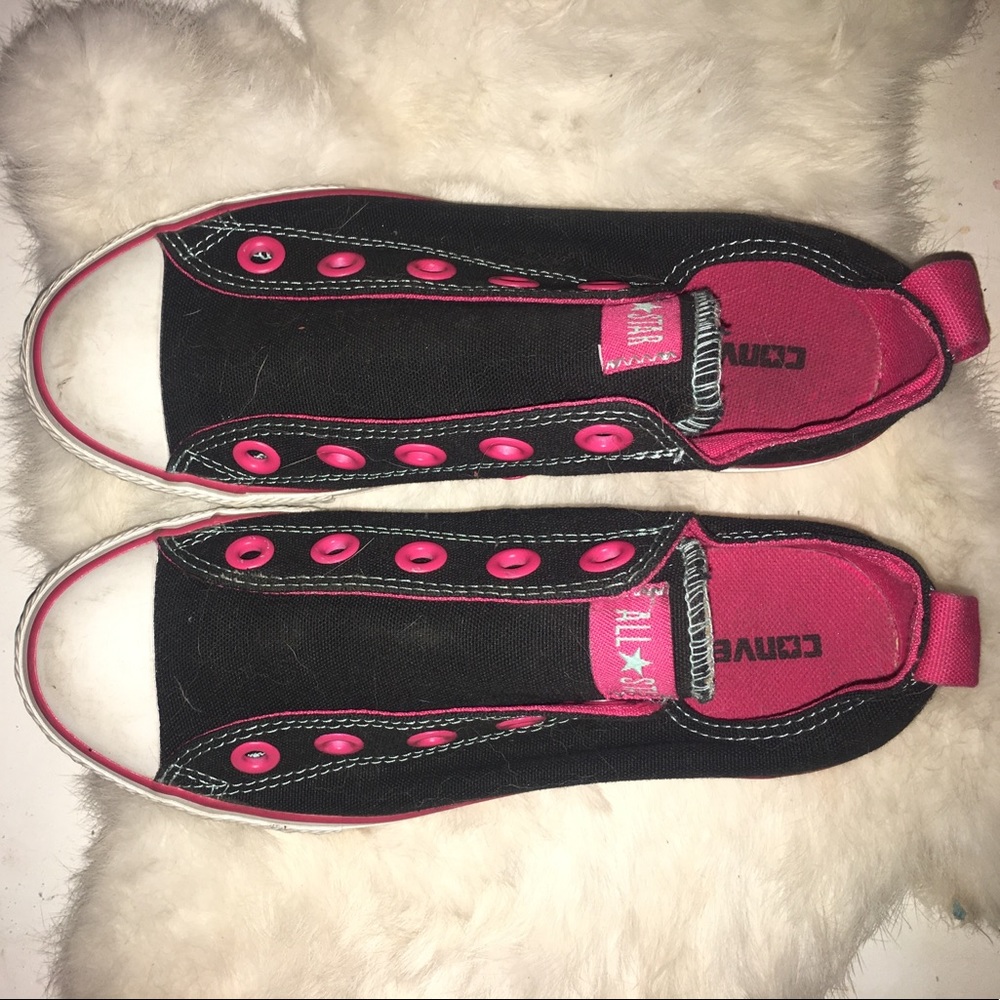 GREAT Condition Black and Pink Converse