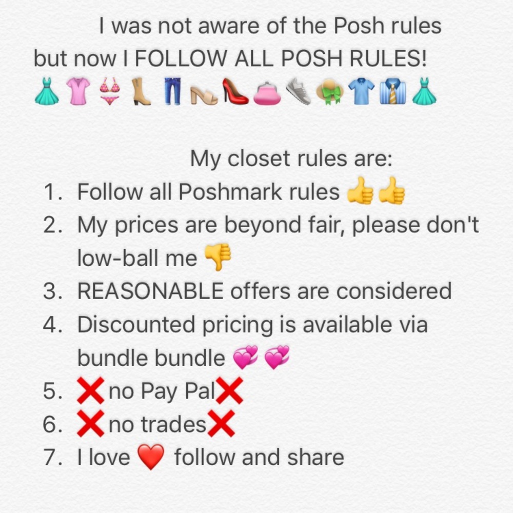 💥Just respect my closet rules please💥