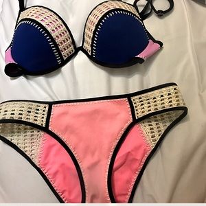 Victoria secret crochet swim suite