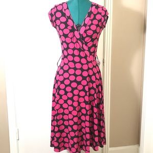 Black with Pink polka dot dress