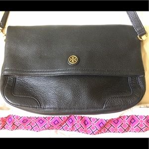 Tory Burch "Frances" foldover messenger bag