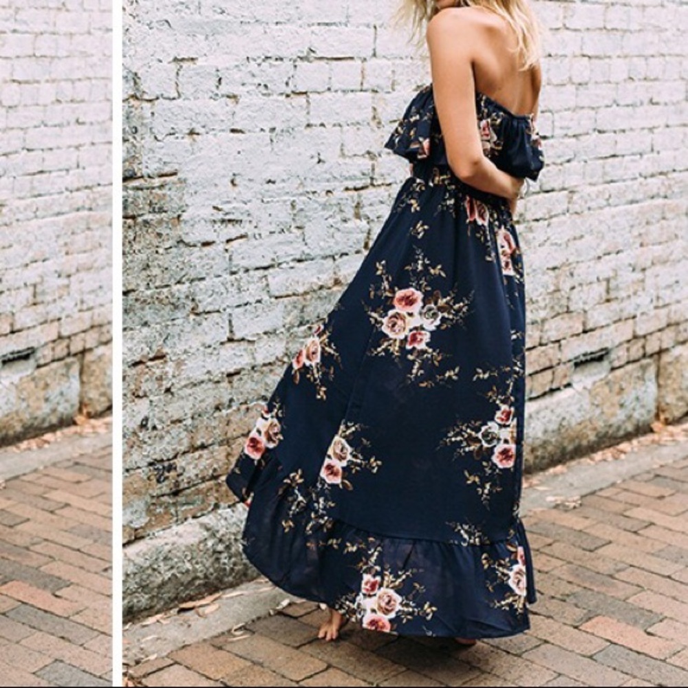 open should floral maxi DRC139 - Picture 2 of 3