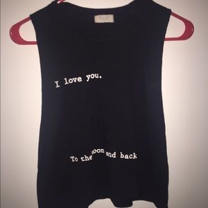 Brandy Melville I Love You To The Moon & Back Tee
