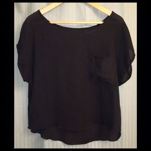 Sheer Black Top