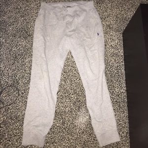 Grey polo sweatpants