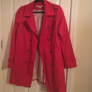 Tangerine DKNY Rain Coat