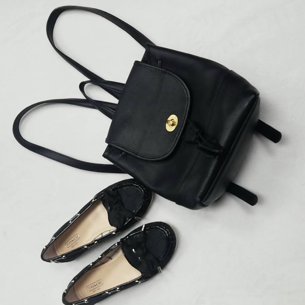 Black coach backpack