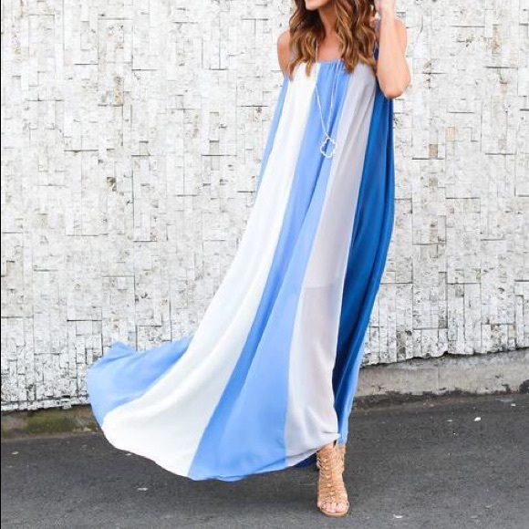 blue/ white maxi DRC153 - Picture 2 of 5