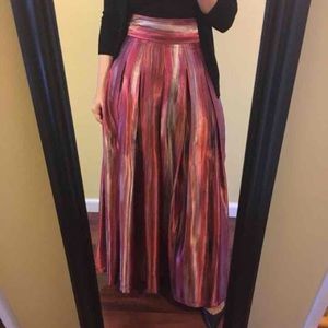 Light satin ball gown skirt