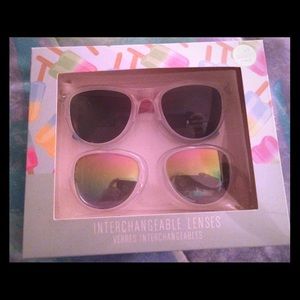 Two Pair of Sunglasses with Intechangable  Lenses