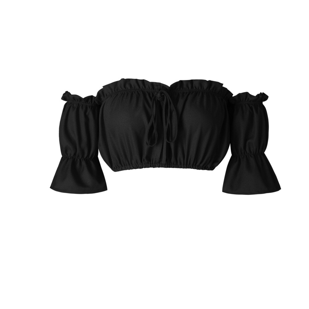 Black crop top - Picture 2 of 3