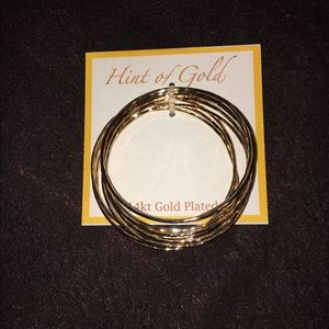 Hint of Gold Bangle Bracelet