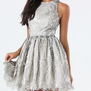 ⭐️NEW⭐️ BEBE EMBROIDERED TULLE DRESS Size 4