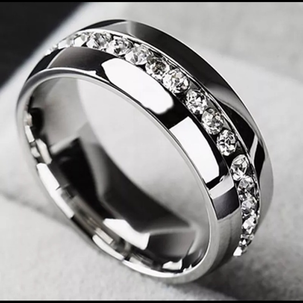 Unisex New Wedding Stainless Steel Band Ring!