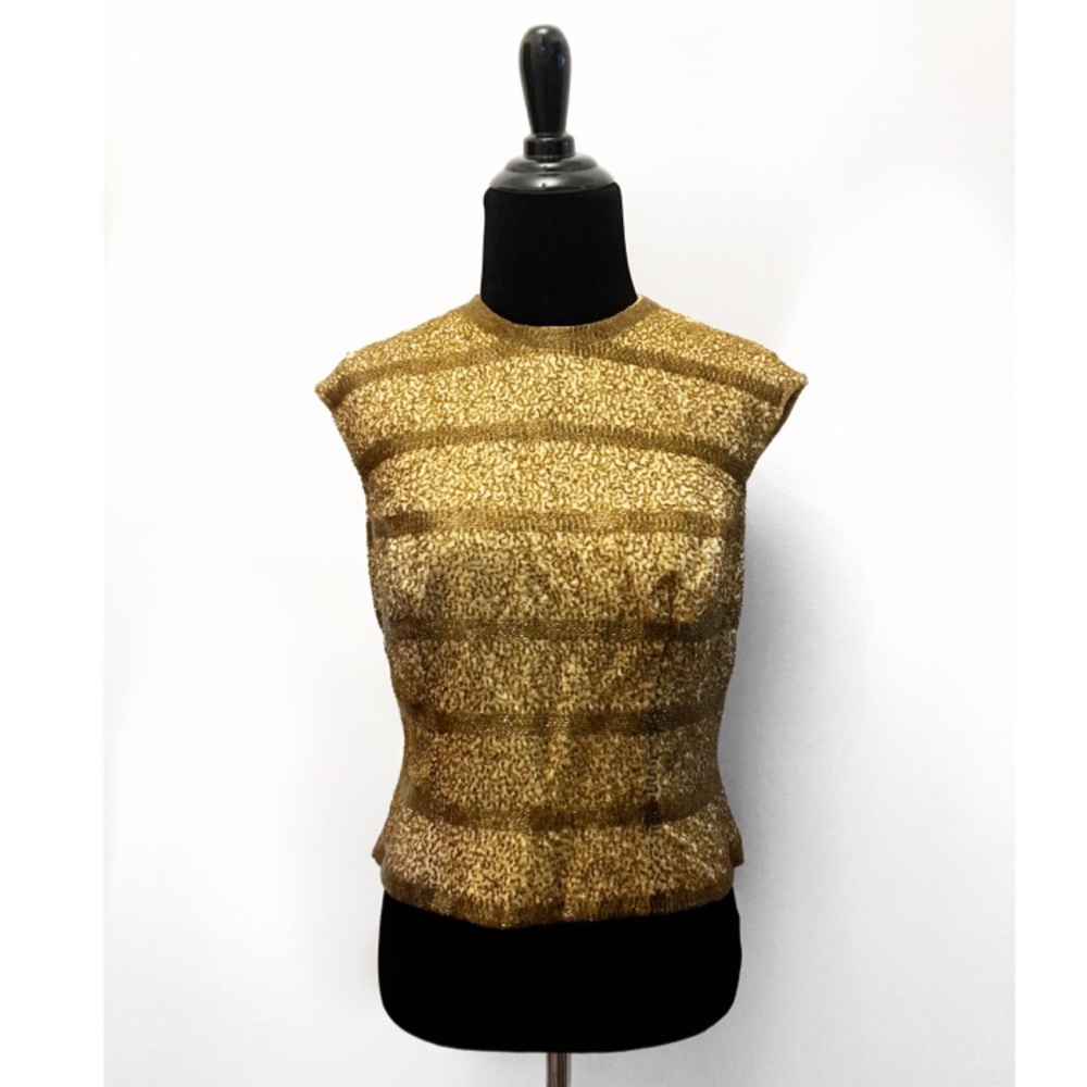 True Vintage 1950's Beaded Blouse