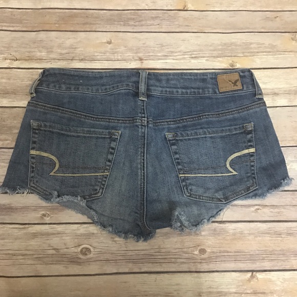 American Eagle Size 6 Bedazzled Distressed Shorts - Picture 2 of 3