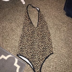 American apparel cheetah bodysuit