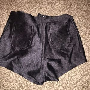 American apparel black disco shorts!