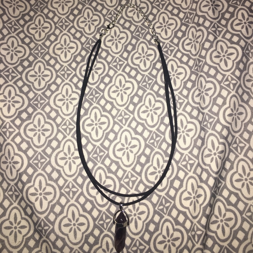 Purple Stone Necklace