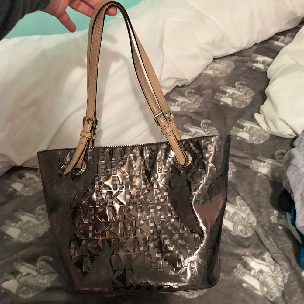 MK GRAY HANDBAG
