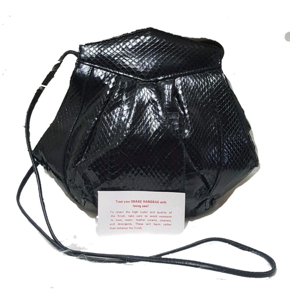 PMH FOR TIMOTHYS vintage snake hand bag NWOT