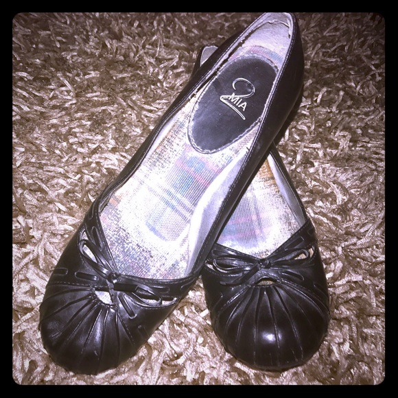 Mia2 black slip-on Sz7.5 1" heel - Picture 2 of 6