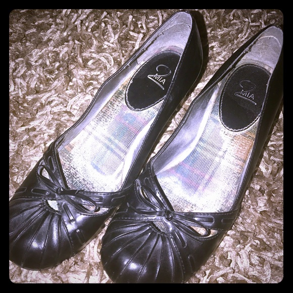 Mia2 black slip-on Sz7.5 1" heel - Picture 6 of 6