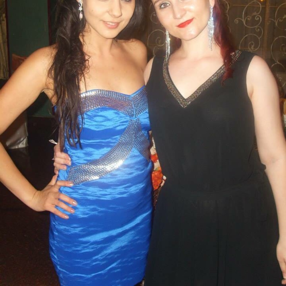 Special occasion blue dress