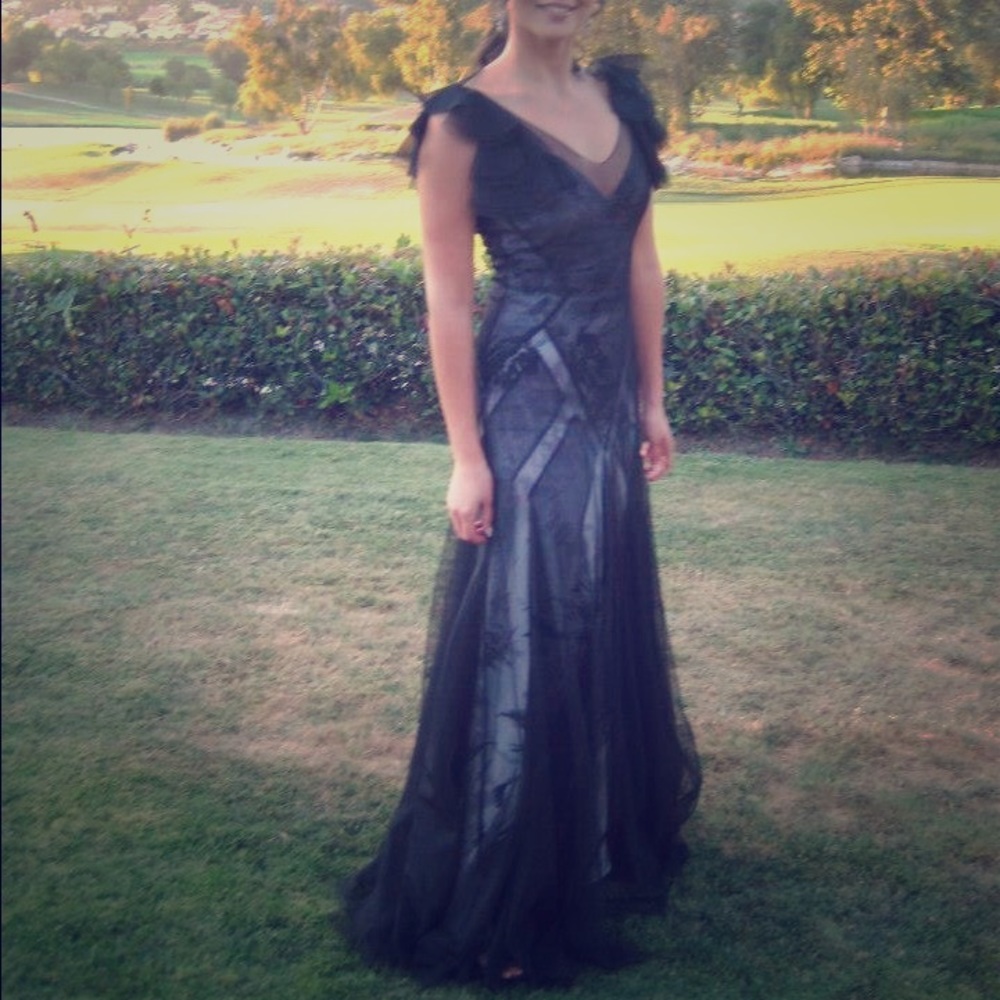 Black evening dress