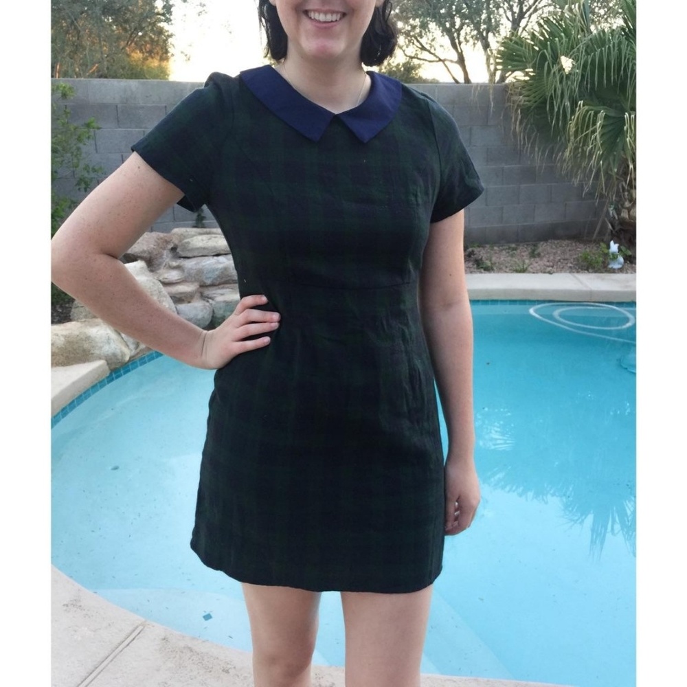 Plaid school girl dress