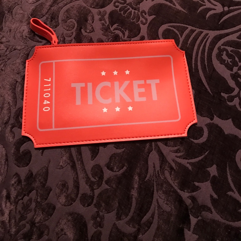 Ticket makeup bag