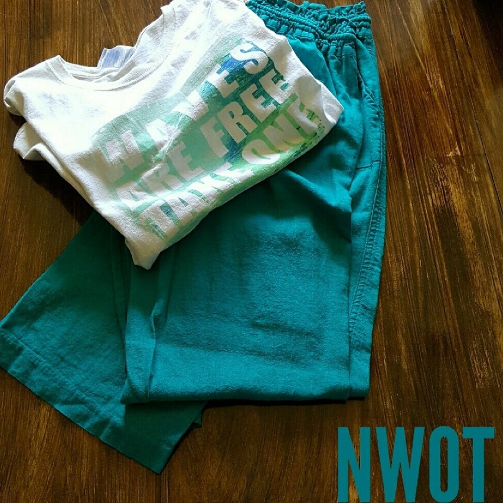 Roxy Pants/Gilden Print Shirt