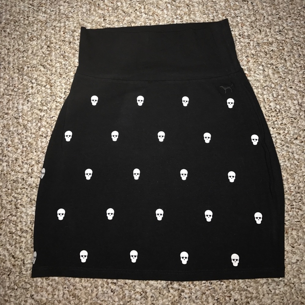VS PINK Skull Mini Skirt