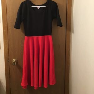 LuLaRoe Nicole Red and Black