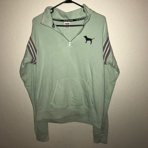 VS PINK Quarter Zip Mint