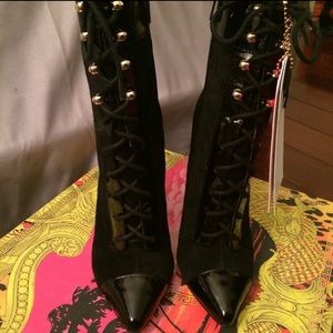 Versace for H&M black booties