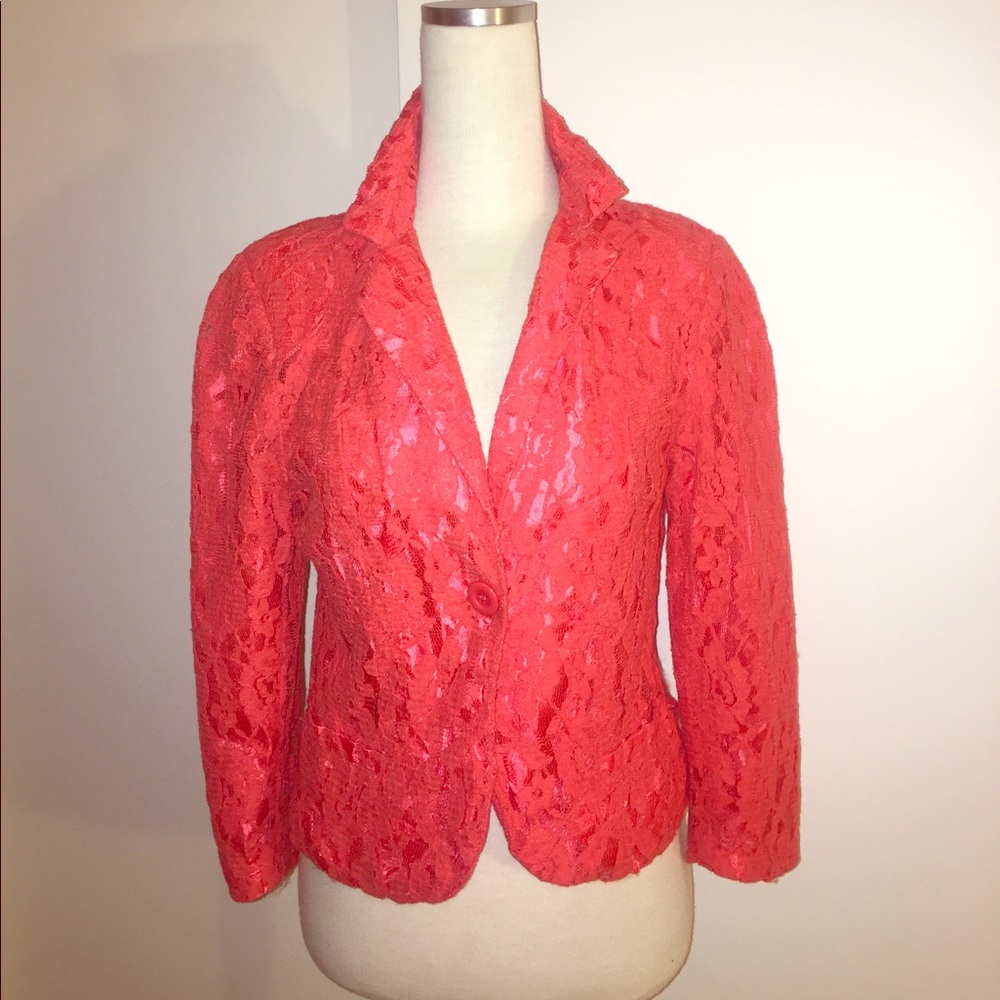 Lace blazer