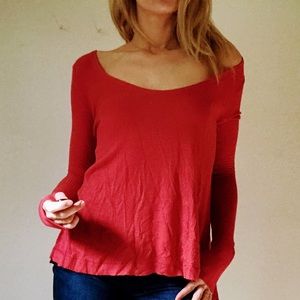 Free People comfy summer top w/ thumb holes💖