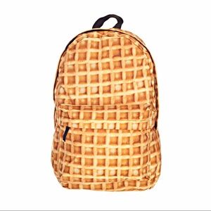 Waffle Print Backpack