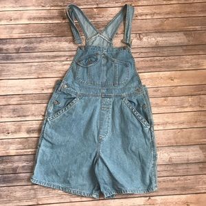 Bill Blass Women's Denim Shortalls 90s L