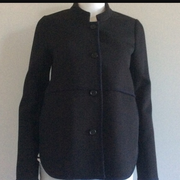 J. crew Tipped Gabardine Blazer w/ Split Sides - Picture 2 of 6