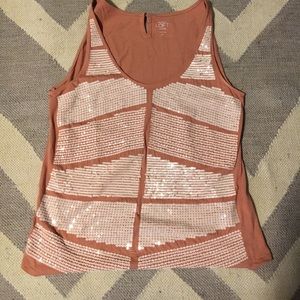 This is a medium petite tank top with sequins